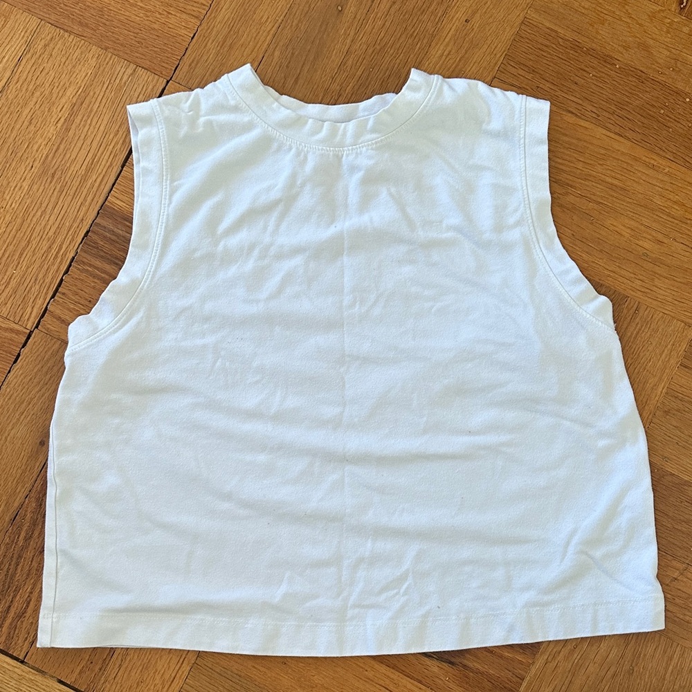 A New Day White Sleeveless Tank